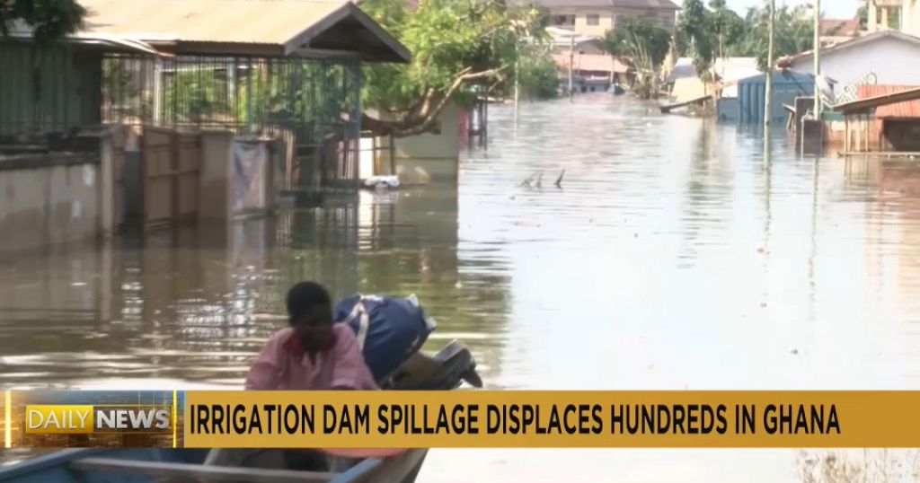 Ghana: dam flooding displaces hundreds