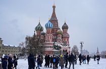 میدان سرخ و کلیسای جامع سنت باسیل در مسکو
