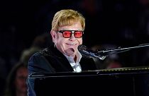 Elton John addressed Britain's Parliament on Wednesday 29 Nov. - Pictured here performing on the South Lawn of the White House in Washington - 2022