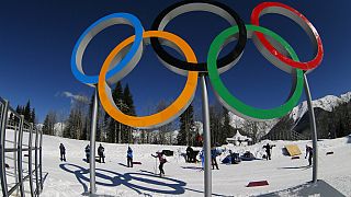 Síelők a szocsi-i téli olimpiai játékokon 2014-ben