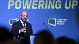 European Council President Charles Michel speaks at the 2023 European Defence Agency annual conference, November 30