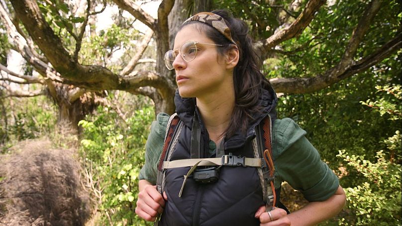 Fieldwork for ecologists like Maira include treacherous treks to the animal's natural habitat