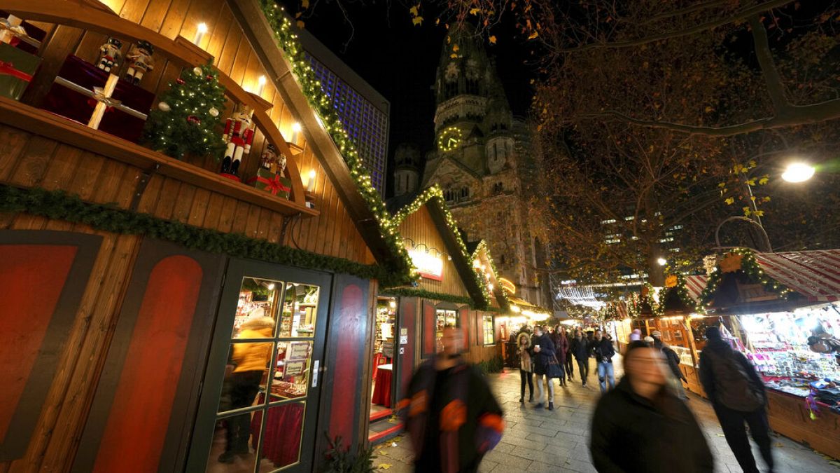 A Christmas market in Germany
