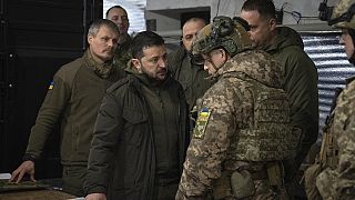 Владимир Зеленский с украинскими военными