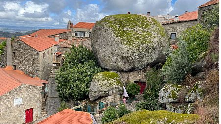  home in the village of Monsanto, Portugal is situated around massive boulders in Monsanto, Portugal on Sept. 18, 2023. 