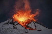 Mount Etna erupts near Catania on Sicily, December 1st 2023