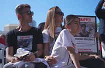 Protest für die Freilassung der Geiseln in Tel Aviv in Israel