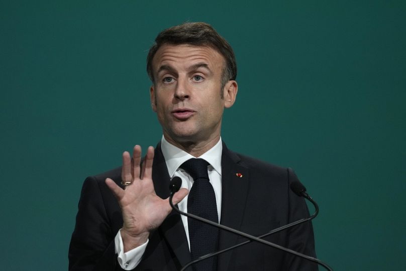 Emmanuel Macron alla Cop28