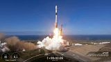 تصویری از لحظه پرتاب راکت فالکون ۹ به تاریخ یکم دسامبر ۲۰۲۳