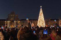 Lisbon tree lighting ceremony, Dec 1, 2023 