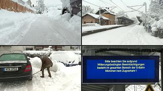 الثلوج في جنوب ألمانيا