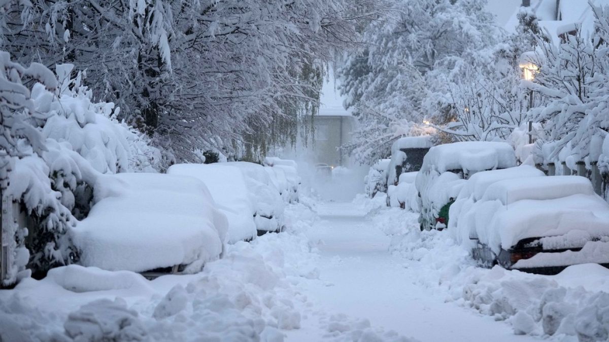 Des très fortes chutes de neiges ont été enregistrées en Bavière