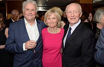 Glenys Kinnock, Baroness Kinnock of Holyhead (centre) pictured with Sir Richard Eyre and her husband Neil Kinnock in 2014