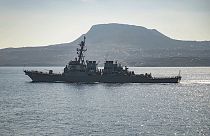 Το καταδρομικό κλάσης Άρλι Μπερκ USS Carney που κατέρριψε drone από την Υεμένη εναντίον εμπορικών πλοίων στην Ερυθρά Θάλασσα