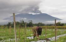 Marapi vulkán Indonéziában