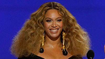 Beyoncé’s ‘Renaissance’ is a box office hit - pictured here: Beyoncé appears at the 63rd annual Grammy Awards in Los Angeles on March 14, 2021