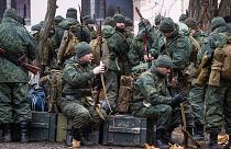 Orosz bevonuló szerződéses katonák