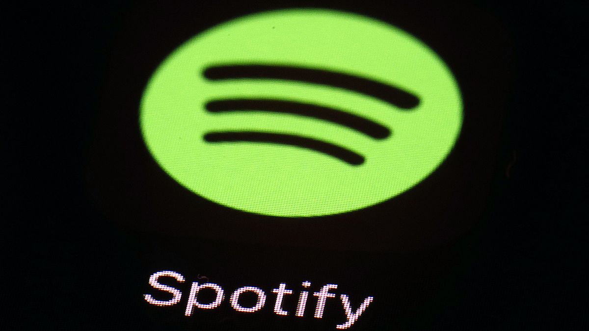 Le logo du numéro un mondial des plateformes audio Spotify