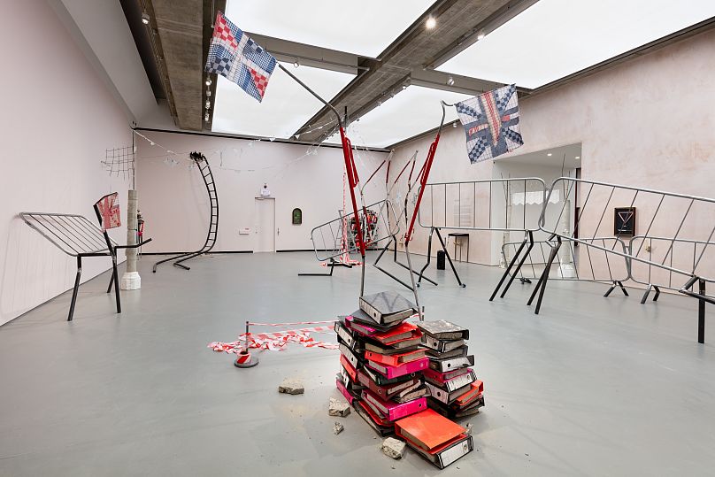Installation view of Jesse Darling at Towner Eastbourne, 2023