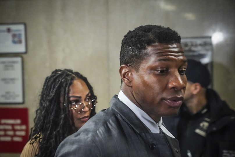 Actor Jonathan Majors arrives at court for his domestic assault trial - Tuesday 5 Dec. 2023, in New York