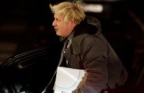 L'ancien Premier ministre britannique Boris Johnson arrive à la commission d'enquête Covid-19 à Londres, mercredi 6 décembre 2023.