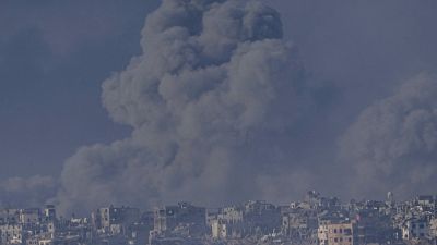 Bombázás a Gázai övezetben