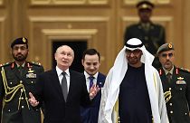 الرئيس الروسي فلاديمير بوتين يزور قصر الوطن في أبو ظبي الإمارات العربية المتحدة