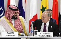 Suudi Arabistan Veliaht Prensi Muhammed bin Selman ve Rusya Devlet Başkanı Vladimir Putin