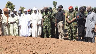 Nigeria’s chief of army staff visits scene of deadly drone strike