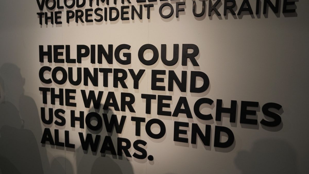 Δήλωση του Ουκρανού προέδρου Ζελένσκι στο περίπτερο της χώρας στην COP28