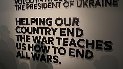 Δήλωση του Ουκρανού προέδρου Ζελένσκι στο περίπτερο της χώρας στην COP28
