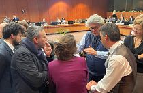 A picture posted by Commissioner Breton's team depicts the marathon talks between the European Parliament and the Council over the AI Act.