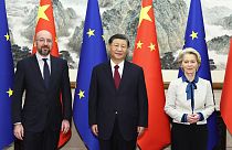 AB Konseyi Başkanı Charles Michel ve Avrupa Komisyonu Başkanı Ursula von der Leyen Çin Devlet Başkanı Şi Ciping ile biraraya geldi