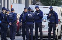 Rendőrök Brüsszelben az októberi merénylet után