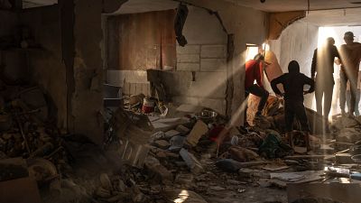 قصف إسرائيلي على منزل في رفح 