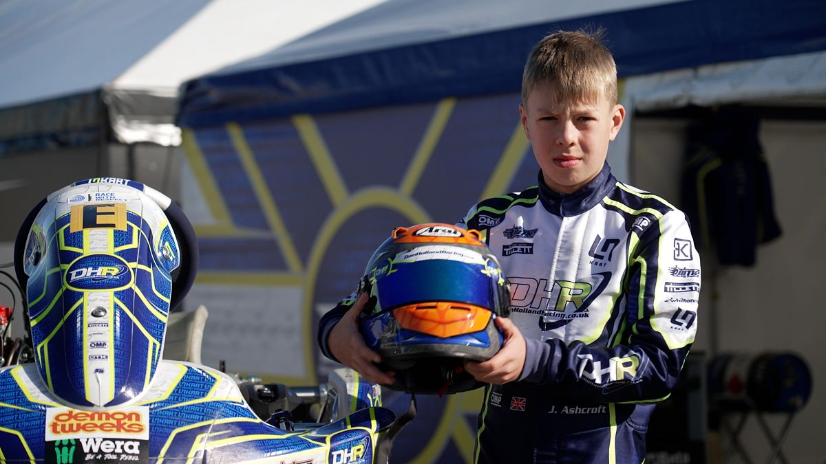 Jacob Ashcroft is now in his seventh year of kart racing with his sights sets on Formula One.