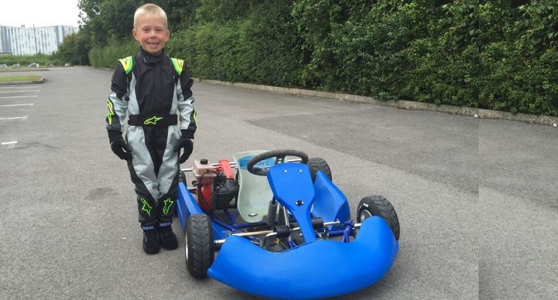 Jacob first got behind the wheels of a bambino kart at the age of five