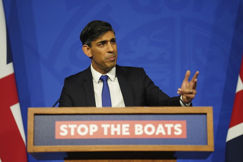 UK Prime Minister Rishi Sunak has made stopping migrant crossings in the English Channel a top priority.