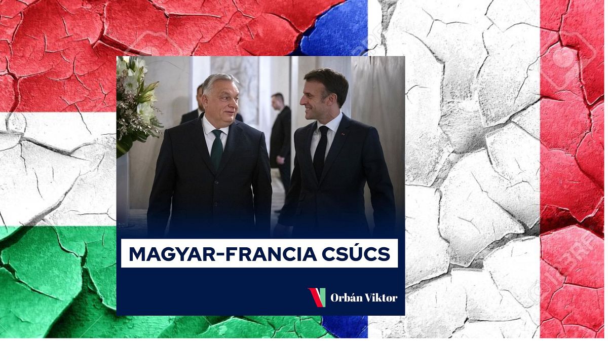 A magyar kormányfő és a francia elnök Párizsban, 2023 december 7. 