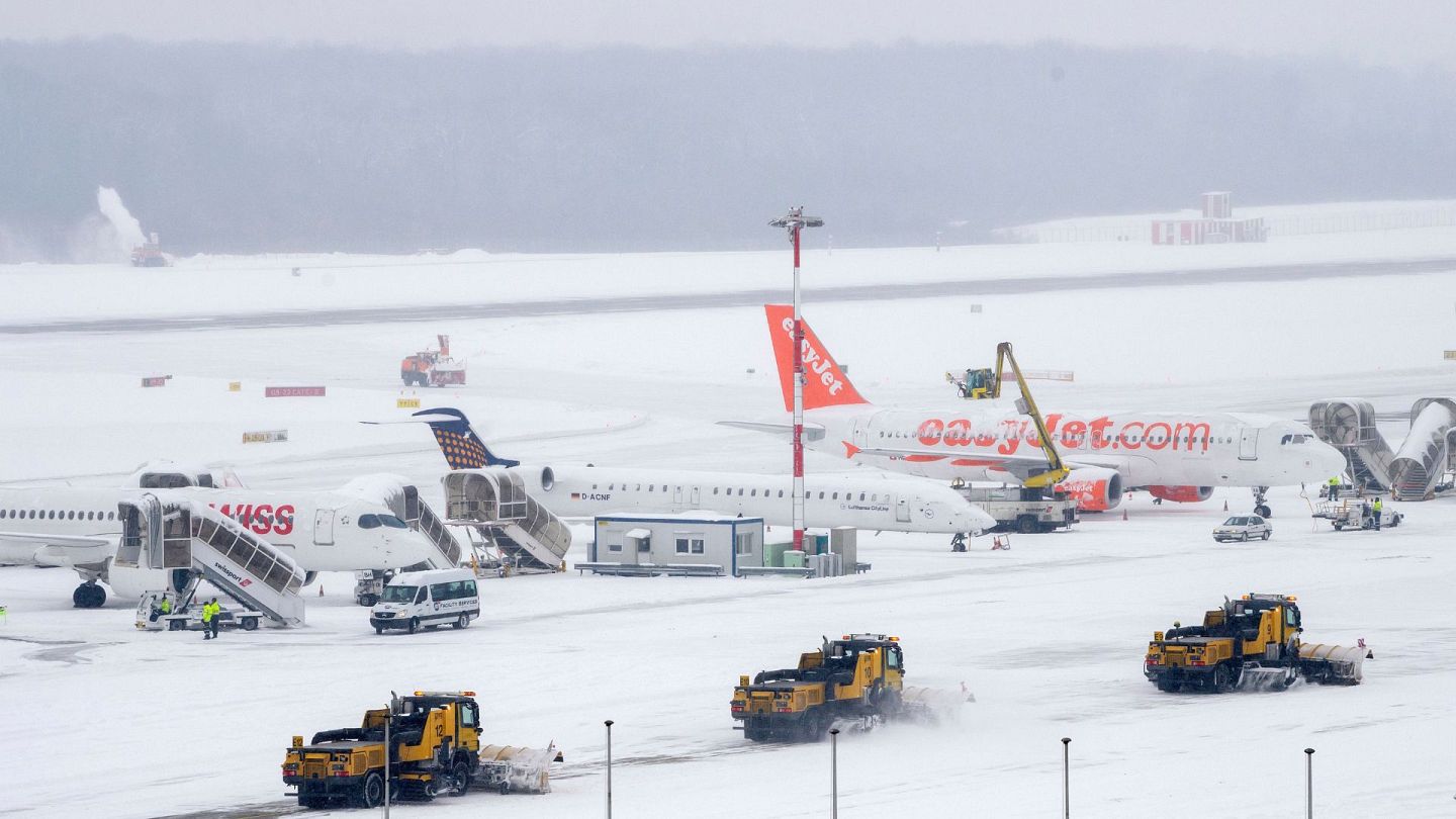 Munich airport: Snowstorm brings Munich airport to standstill and causes  travel chaos in Germany - The Economic Times