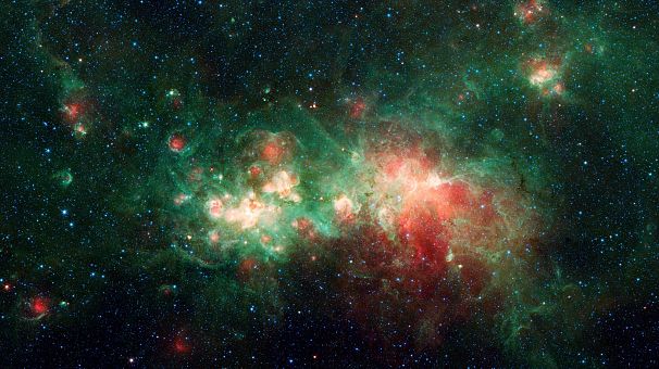 سحابی «دبلیو۵۱» یکی از بزرگترین نواحی ستاره‌زا در کهکشان راه شیری