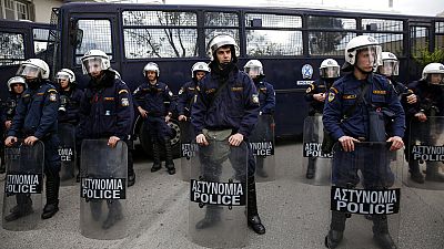 FILE - Greek police.
