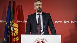 El primer ministro interino portugués, Antonio Costa, durante una conferencia de prensa en el palacio de Sao Bento, en Lisboa, el sábado 11 de noviembre de 2023.