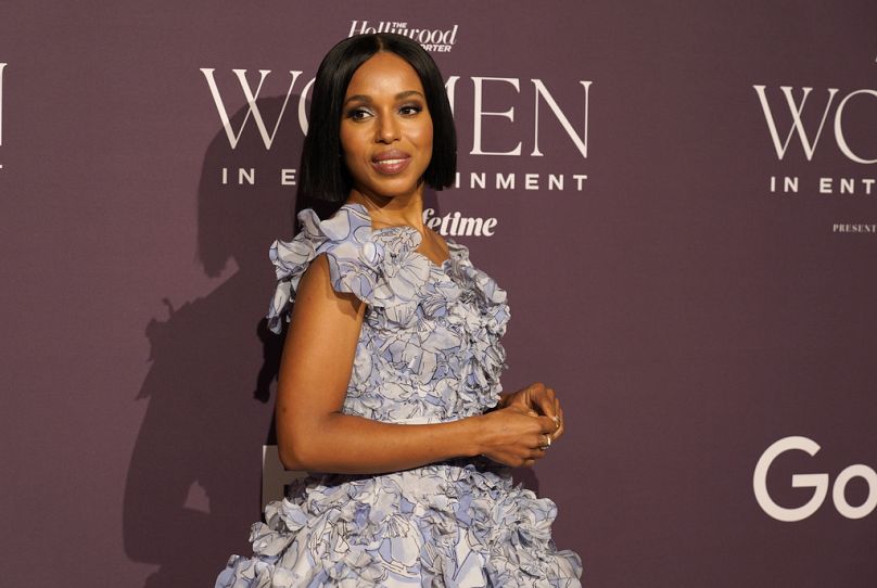 Kerry Washington arrives at The Hollywood Reporter's Women in Entertainment Gala on Thursday, Dec. 7, 2023, at the Beverly Hills Hotel in Beverly Hills, Calif.