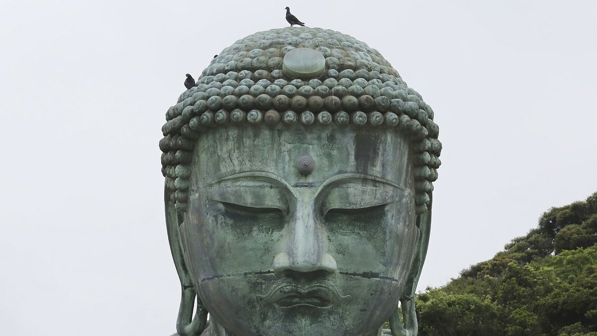 Une statue de Bouddha.