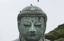 Une statue de Bouddha.