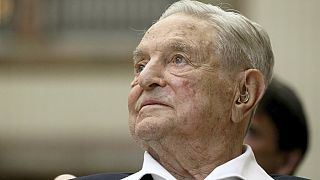 FILE - George Soros, founder and chairman of the Open Society Foundations, attends the Joseph A. Schumpeter award ceremony, June 21, 2019