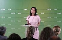 La ministre allemande des Affaires étrangères, Annalena Baerbock, à la COP 28