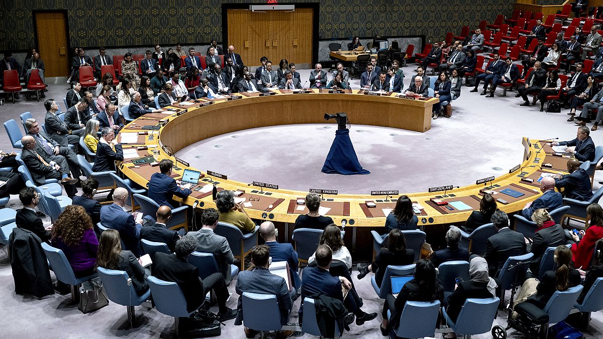  L'Observateur permanent de la Palestine auprès des Nations unies, Riyad Mansour, s'est adressé aux membres du Conseil de sécurité de l'ONU à New York, le 16 octobre 2023. 