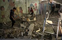 Последствия бомбардировки Рафаха, 9 декабря 2023 года.